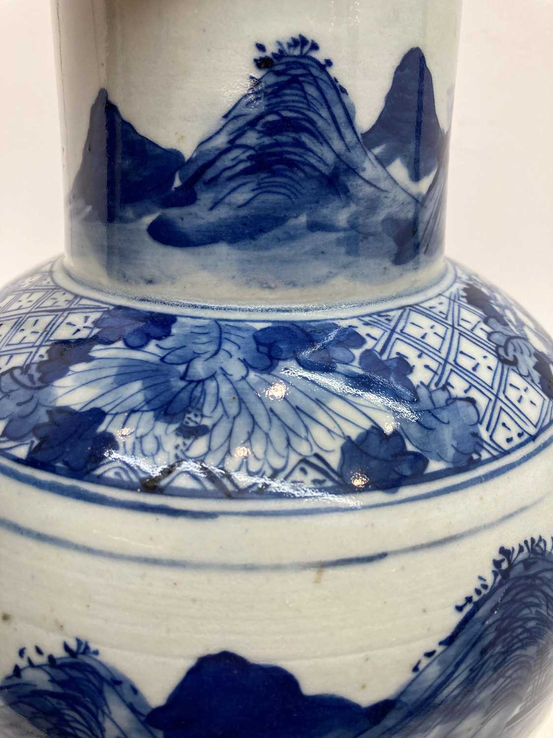 A Chinese blue and white vase and cover, - Image 14 of 26