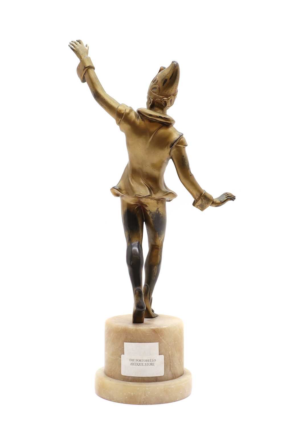 A gilt spelter figure, - Image 3 of 4