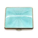 An Art Deco enamelled silver cigarette case,