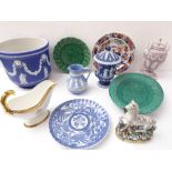 Various 19th / early 20th century Wedgwood Jasperware in typical neo-classical style with applied
