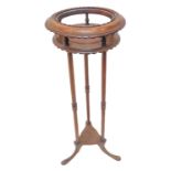 A mahogany wig stand in Georgian-style