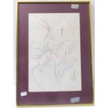 SALVADOR DALI (1904-1989) – a circa 1975 limited edition (7 of 20) drypoint etching, 'La Quéte du