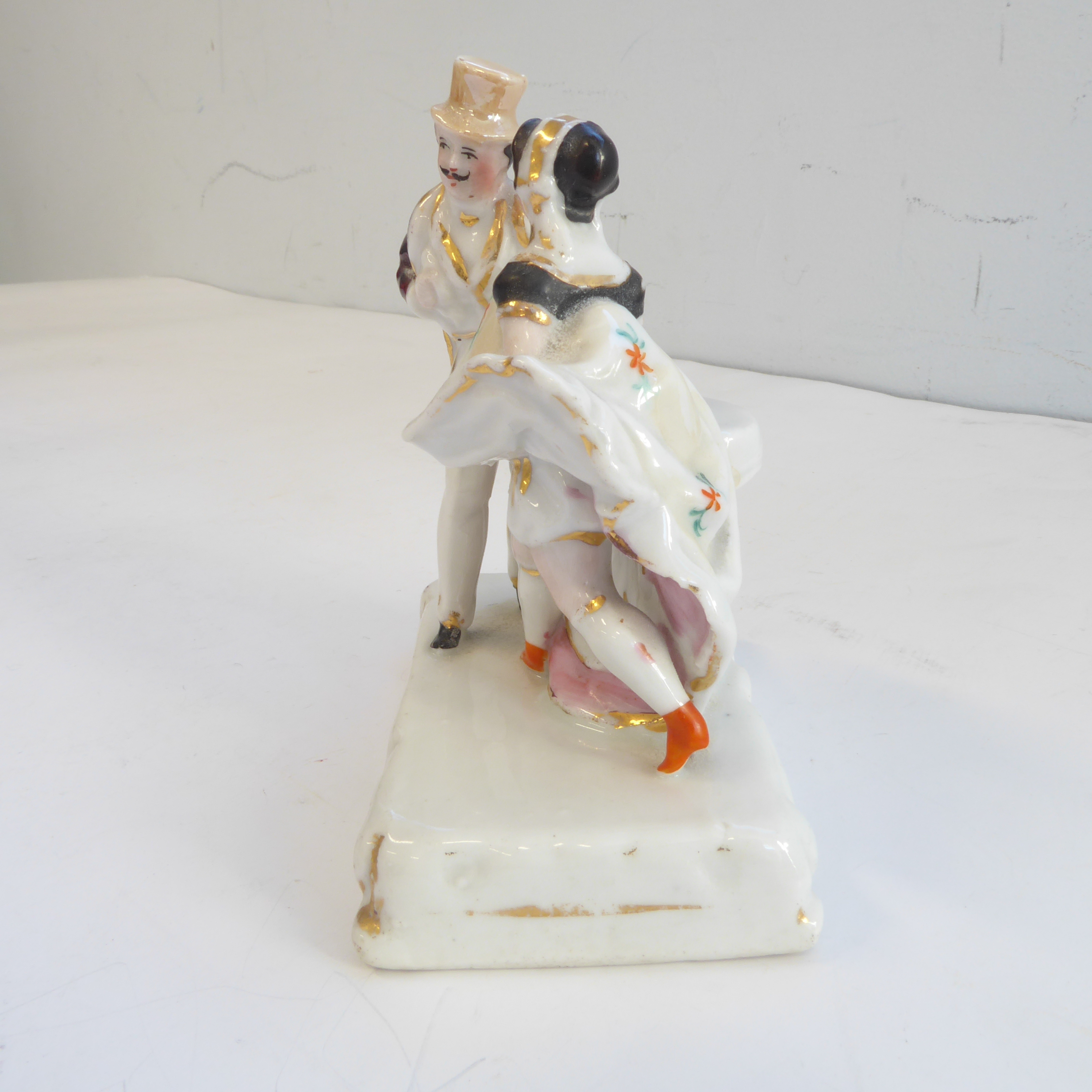 Twelve 19th century fairings to include 'The attentive maid', 'The broken hoop', 'The wedding - Image 48 of 49