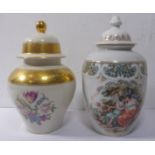 A Rosenthal vase and cover (26.5cm high) and one other marked Oscar Sclegelmich 'Import' (28cm