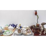 A selection of decorative ceramics and composition wares to include early 20th century commemorative