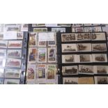 Seven complete sets of cigarette cards relating to railways/engines