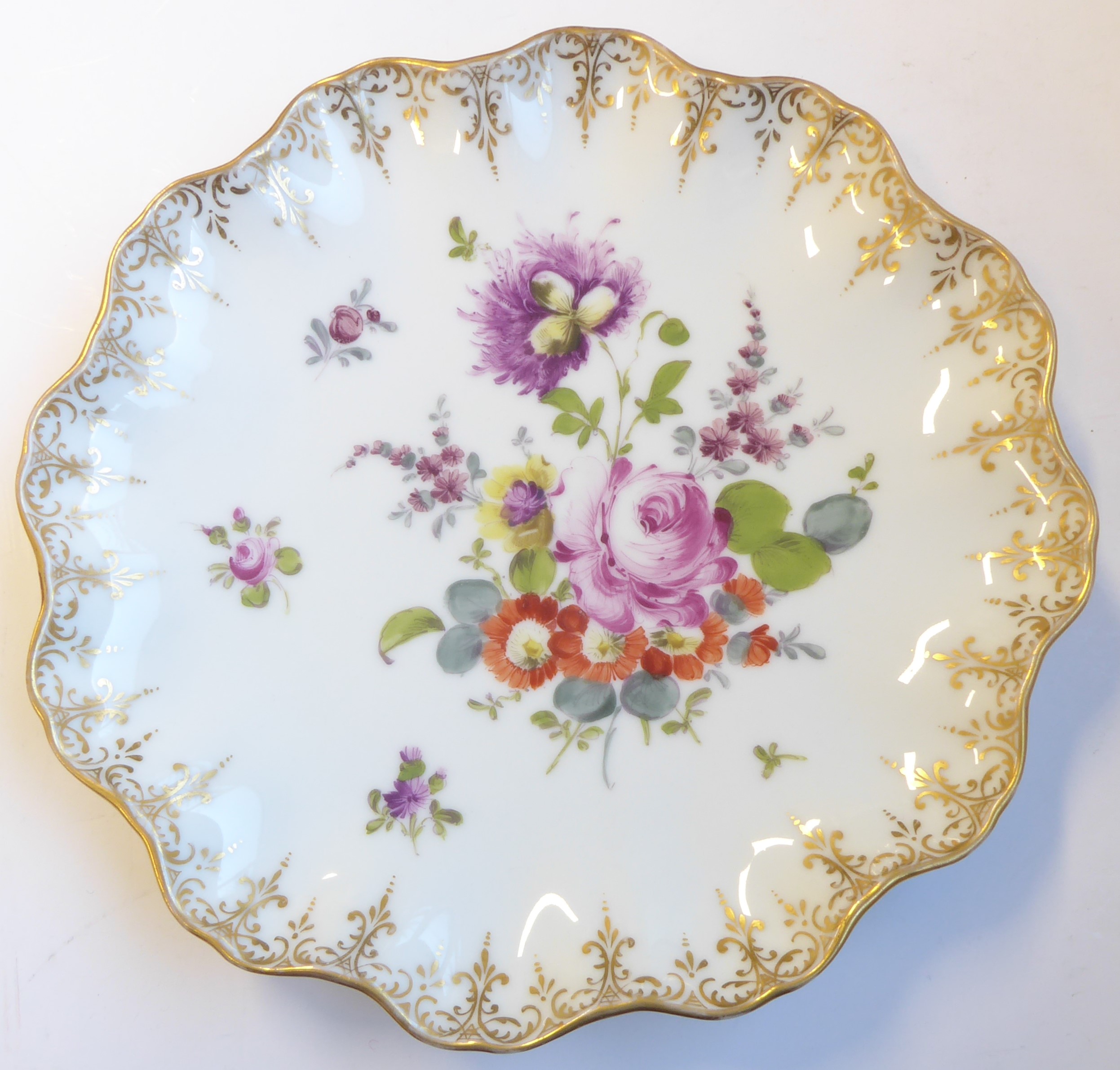 A selection of mostly 19th century decorative plates, bowls and porcelain dishes to include - Image 7 of 12