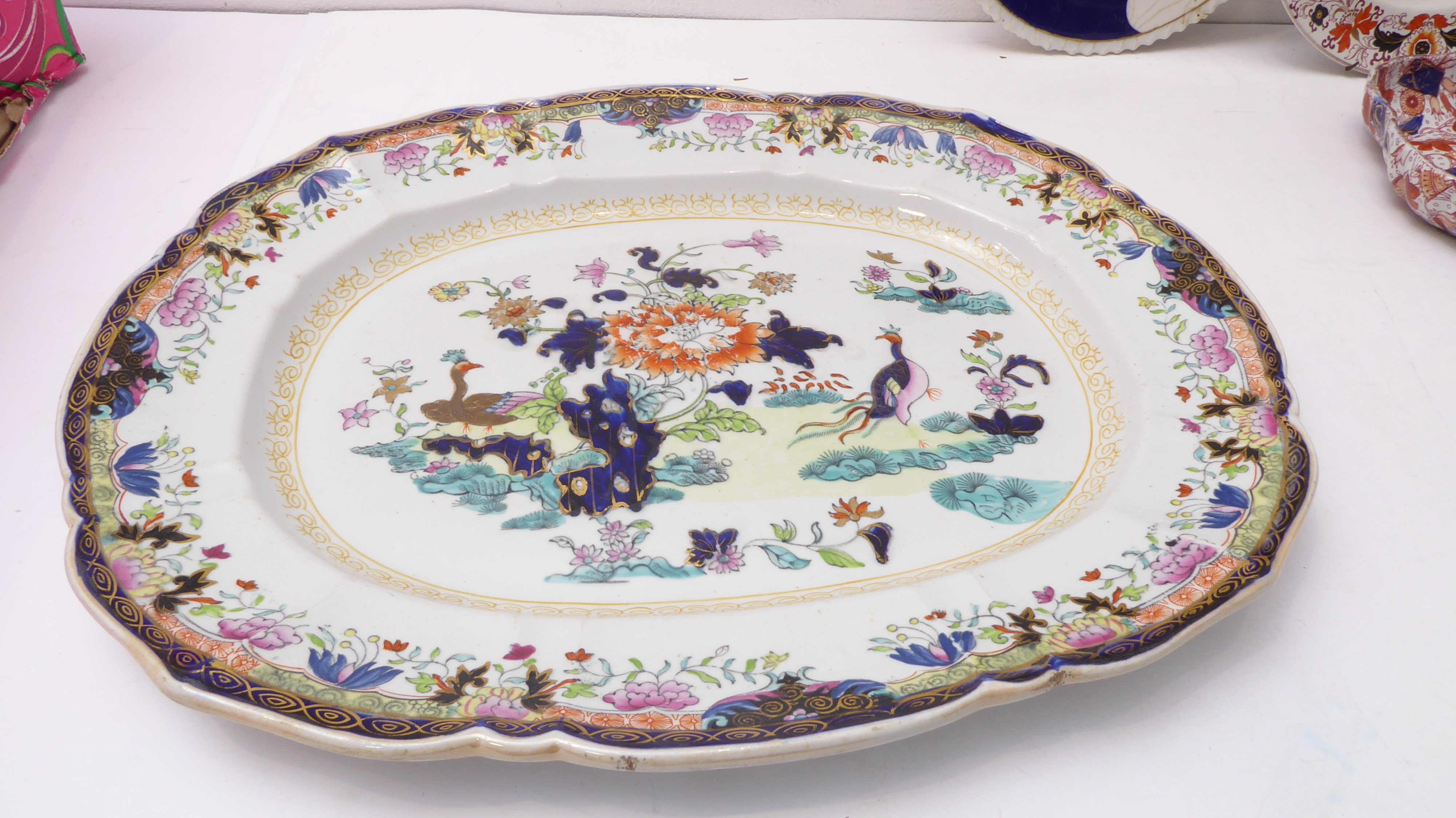 A selection of mostly 19th century decorative plates, bowls and porcelain dishes to include - Image 4 of 12