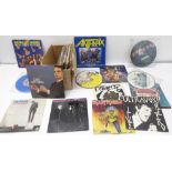 Vinyl Records - collection of 45 Punk, New Wave and Heavy Metal 45rpm 7” singles including: The