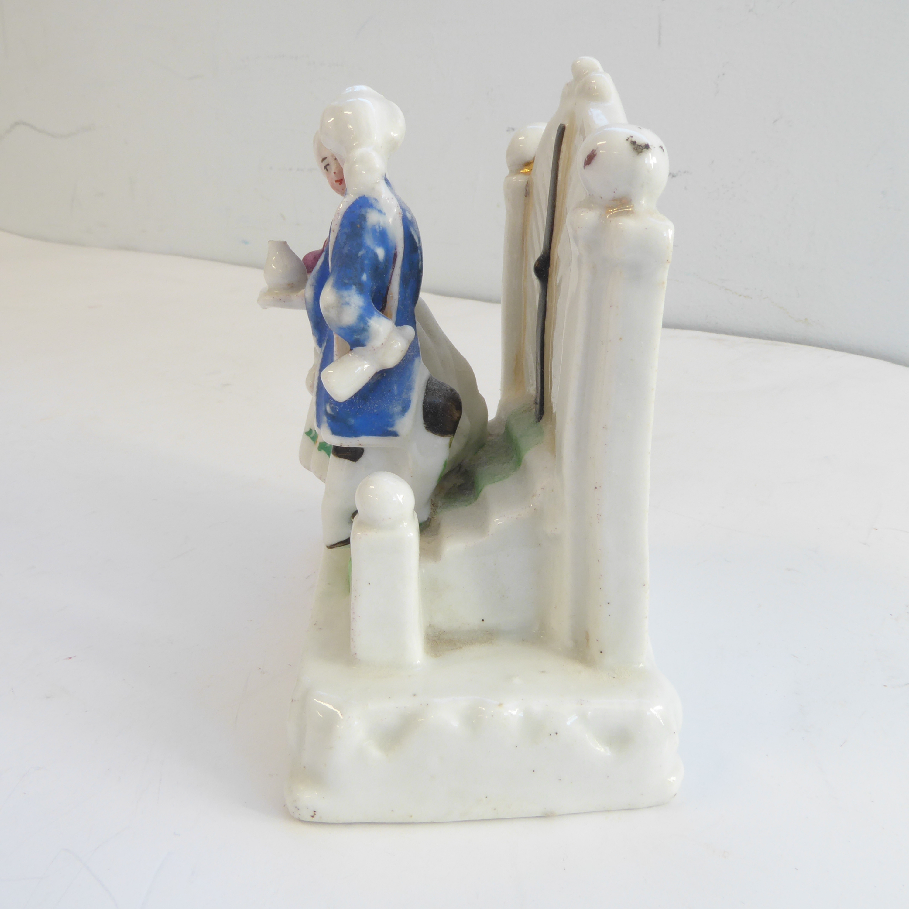 Twelve 19th century fairings to include 'The attentive maid', 'The broken hoop', 'The wedding - Image 36 of 49