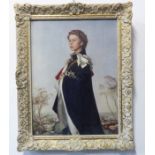 After PIETRO ANNIGONI - Portrait of HM Queen Elizabeth II, colour reproduction of 'Queen Regent' (