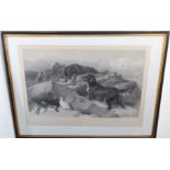 THOMAS LANDSEER after Sir Edwin Landseer - 'Setters and Ptarmigan', signed by the engraver,