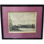 After ARTHUR BELL - Cheltenham College etching, signed and inscribed in the margin, plate 7¼ in x