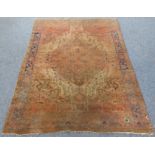 An early 20th century Malayer rug from North West Iran (discolouration and damage etc.) (187cm x