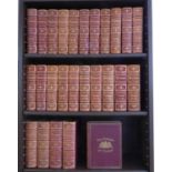 'Punch' - volumes 1-100 in 25 leather-bound volumes covering July 1851 to June 1891. Together with a