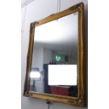 A modern gilt framed wall hanging mirror (frame size 75cm x 60cm)