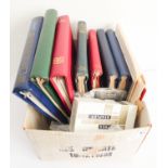 A large assorted selection of stamp albums and loose stamps, postal history and other philatelic