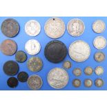 25 mostly GB coins (18 silver and 7 others): Silver: 2 x 1935 GV Silver Jubilee commemorative