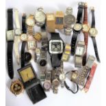 A large quantity of wristwatches