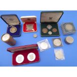 Approx. 37 commemorative crowns (1953-1980), a Guernsey 1966 proof set and a Duke of Windsor 1972