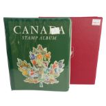 Stamps from Canada in two printed Stanley Gibbons 1859-1984, early used but mostly mint later