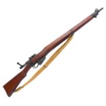 A deactivated .303 Long Branch No.4 Canadian issue bolt action rifle with 25" barrel and to