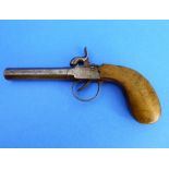 A 19th century percussion pistol