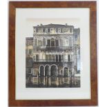 KATHLEEN CADDICK (b. 1937) - a limited edition (132 of 250) coloured etching 'Palazzo da Mosta',