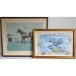 A limited edition (681 of 850) colour print 'Troy - Winner of the Derby Stakes 1979' after the