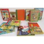 A variety of 1950s to 1980s children's annuals and books to include 'Playhour Annual 1965', 'The