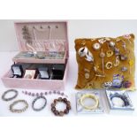 A large selection of costume jewellery (1950s to contemporary) to include brooches, rings, necklaces