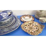 A selection to include Royal Crown Derby, Royal Albert, blue-and-white and bone china. The Royal