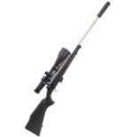 A .17 HMR CZ bolt action rifle (B161306) with sound moderator (NVN) and Hawke telescopic sight (