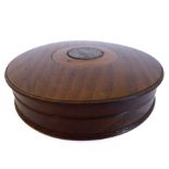 Mary Rose salvage – a turned oak box-and-cover (20.5cm in diameter). The underside of the cover with