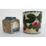 An early 20th century Wemyss jar decorated with cherries (11.5cm), impressed and painted mark to