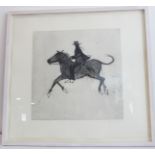 KATE BOXER (Scottish contemp.) - 'Bandit', drypoint etching, signed (lower right), dated and