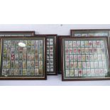 Cigarette cards - seven framed and glazed sets: Players Cigarettes, 'Dogs' (50); Gallaher Ltd, '