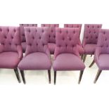 A set of eight 'Charles' chairs originally supplied by the Dining Chair Company, London SW1W: