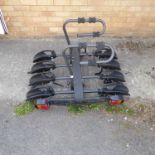 A four-bike towbar mounted bike carrier (used with lots 481A & 481B)