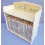 Peter Rabbit's Bookshelf with 23 varying hardback Beatrix Potter books