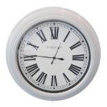 A large and modern Churchgate circular wall-hanging kitchen style clock, quartz movement (53.5cm