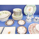 Various fine quality ceramics to include: a Limoges (Haviland) 'A La Corne' pattern 20-piece part-