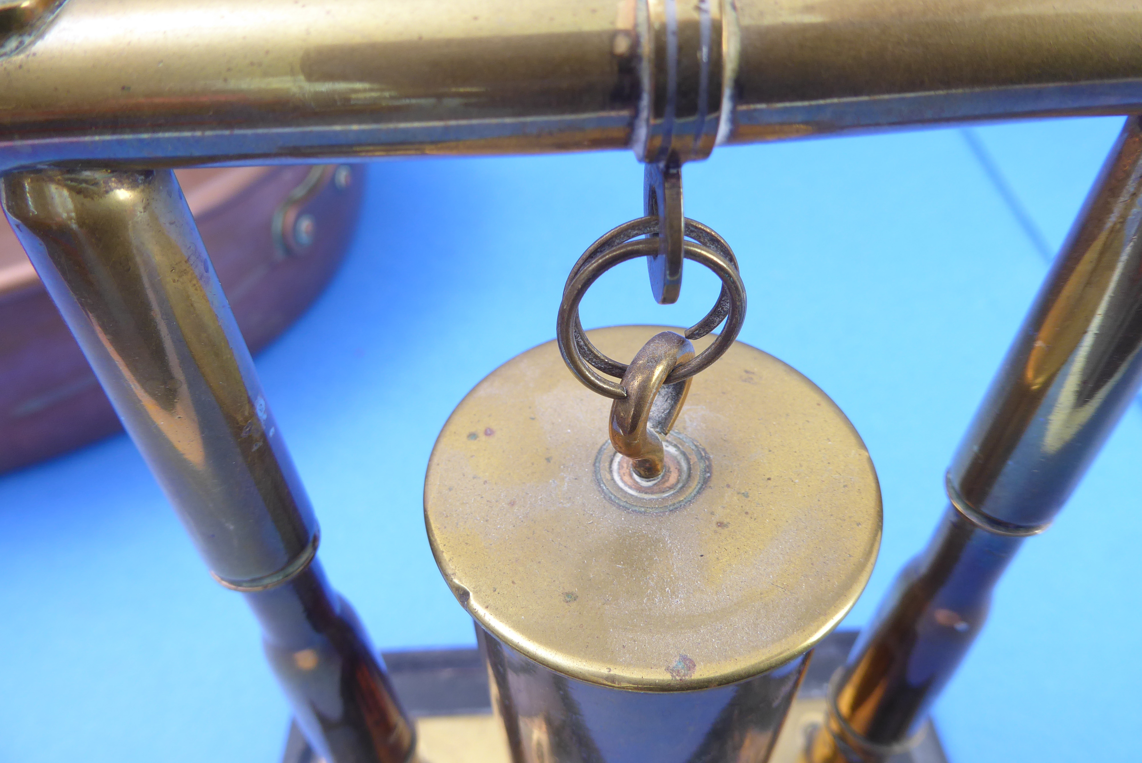 South African War interest (trench art) - a table-bell with matching 'hammer' formed from brass - Image 4 of 6