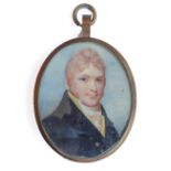 G HAYTER  (Sir George, 1792-1871) - an early to mid 19th century portrait miniature of a young