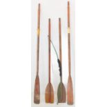 Two sets of oars and a Barnett archery bow (the larger pair of oars 213cm) (5)