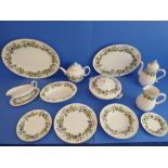 A 108-piece Royal Worcester 'Lavinia' pattern dinner-service: Plates - 12 x 26.5 cm, 23 x 20.5m