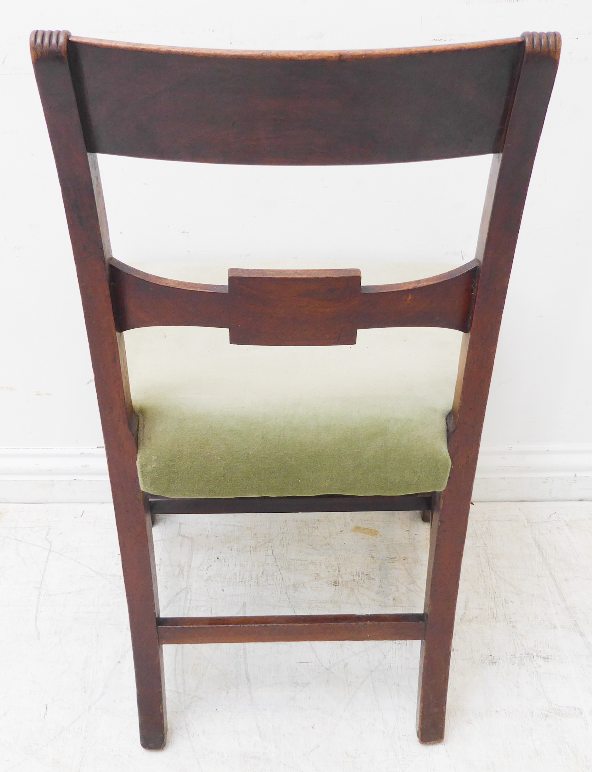 Four varying chairs comprising: an early 19th century Regency period mahogany example with tablet - Image 8 of 12