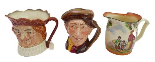 Two Royal Doulton character jugs, 'Old King Cole' and 'Arry' (1946) together with a Royal Doulton