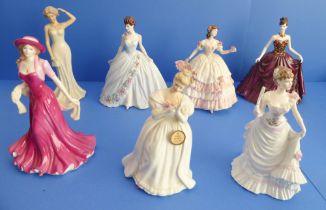 Royal Doulton, Coalport and other fine porcelain figures to include 'The Dream Unfolds', 'Christine'