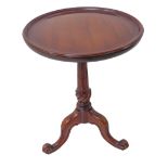 A good 19th century style (modern reproduction) circular-topped mahogany occasional table by Charles